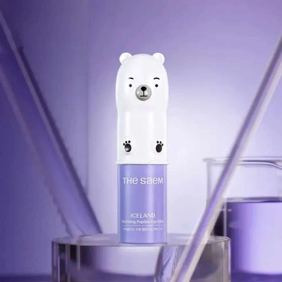 THE SAEM - Iceland Hydrating Peptide Eye Stick - Pack shot produit e-commerce K-Beauty