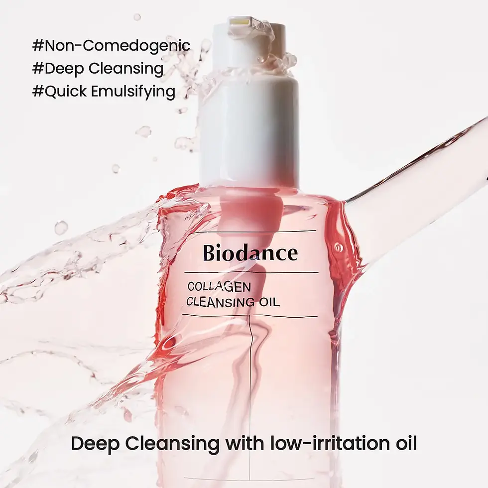 Miniature : Résultat avant-après nettoyage avec BIODANCE Collagen Cleansing Oil