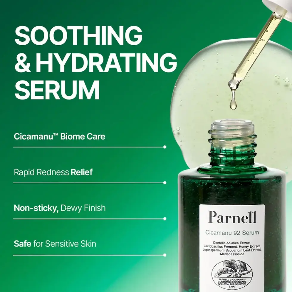 Miniature : sérum PARNELL peau sensible cicamanu 92