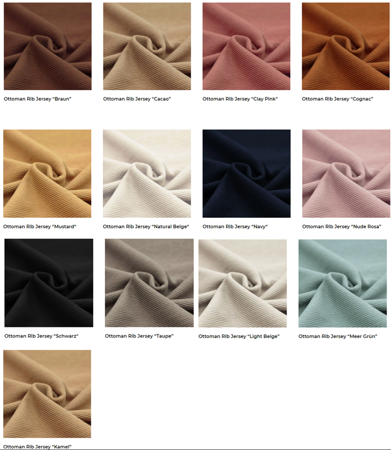 Miniaturbild: BELOVED SCRUNCHIE Ottoman Rib Jersey BORDEAUX