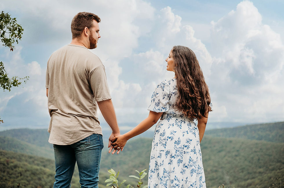 Engagement Session at The Blue Ridge Parkway in Virginia