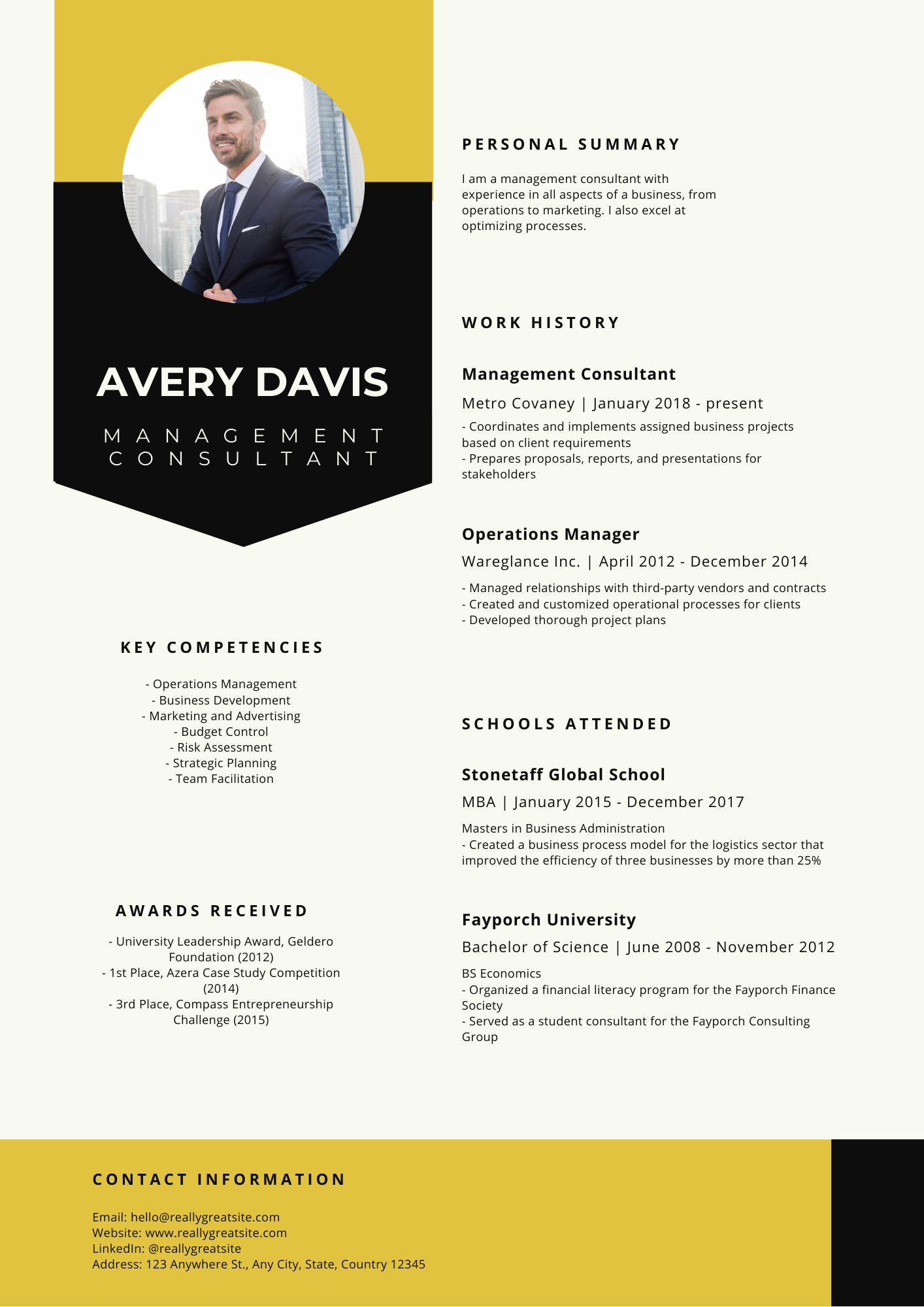 Yellow and Black Corporate Management Co