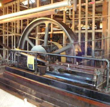 Historic machinery at the Woolscour.
