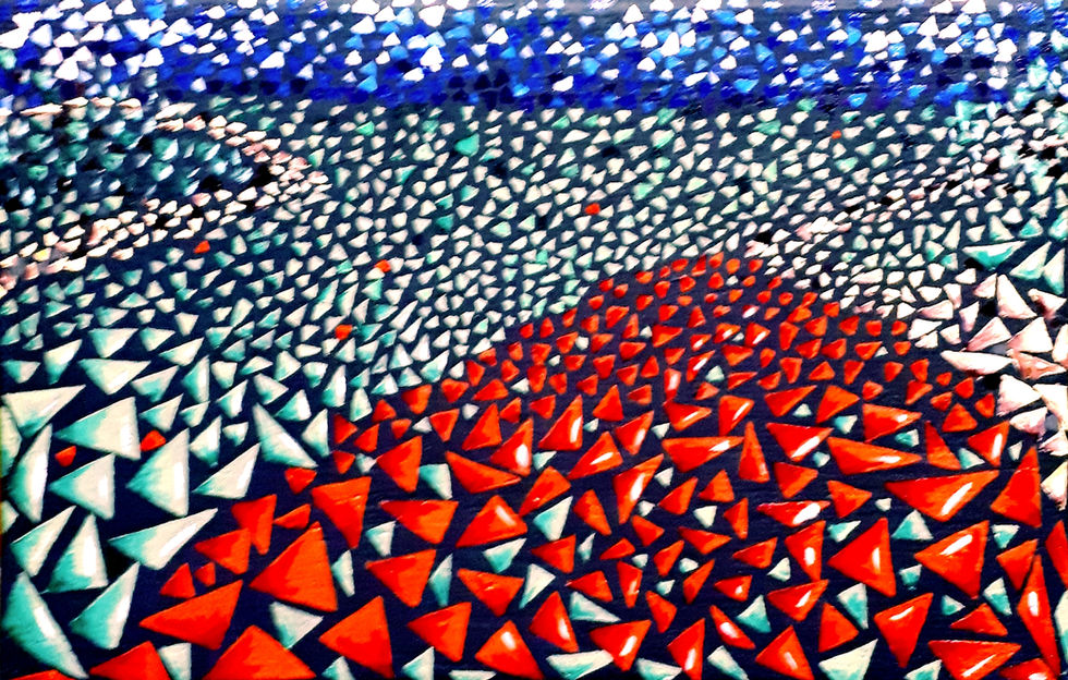 LANDSCAPE Oil on jute. Cm.30x40. 2021