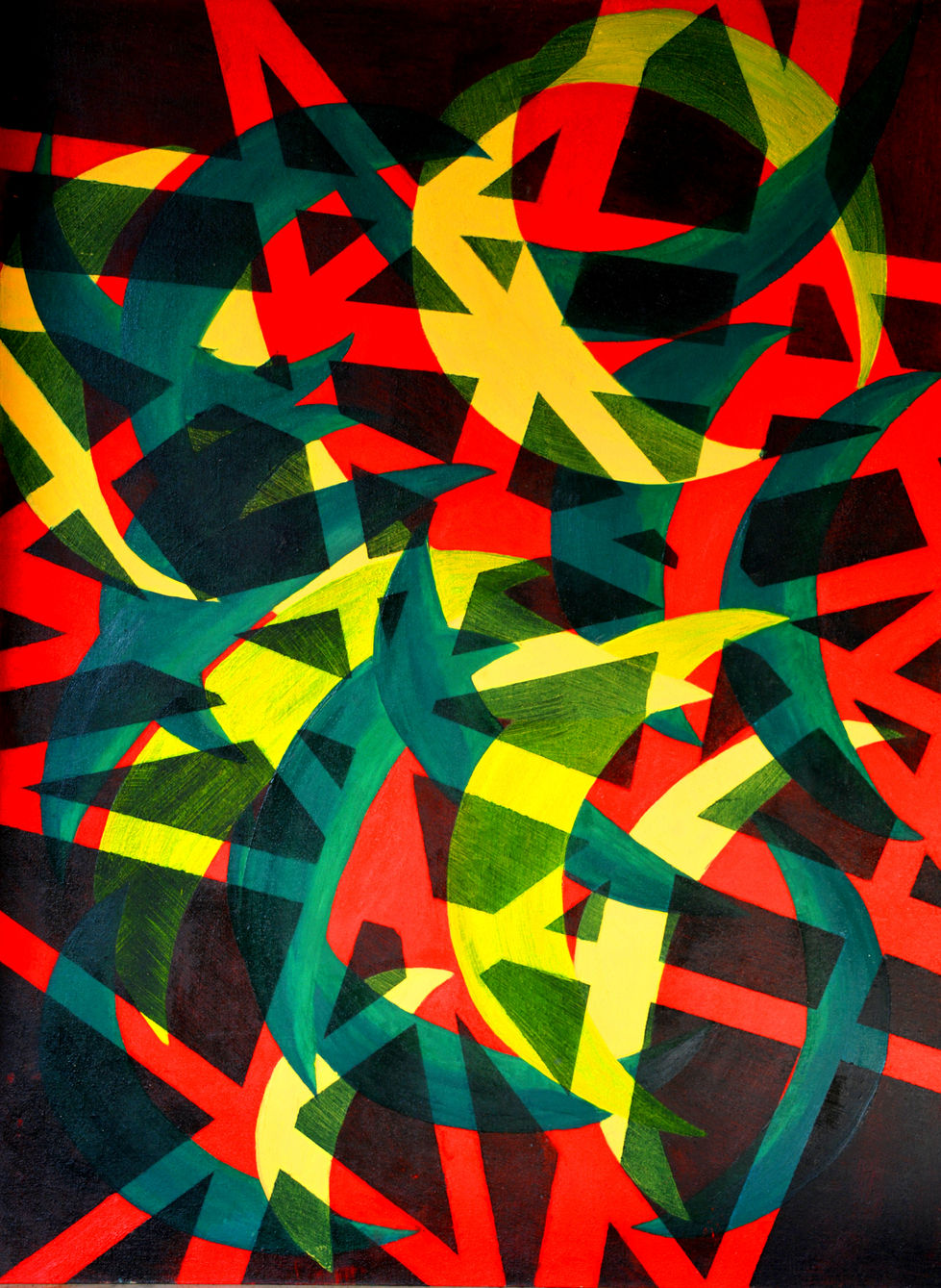 MOONLIGHT - SEC. XXI - 2018. Oil on canvassed cardboard. Cm. 80 x 60.