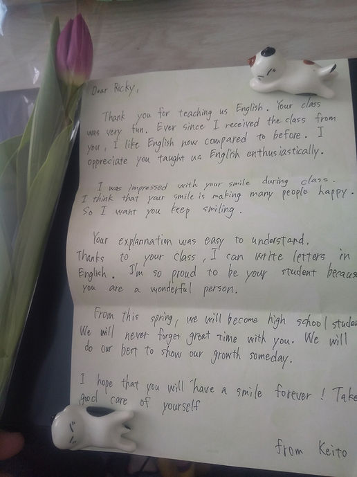 Flower and Letter from Keito.jpg