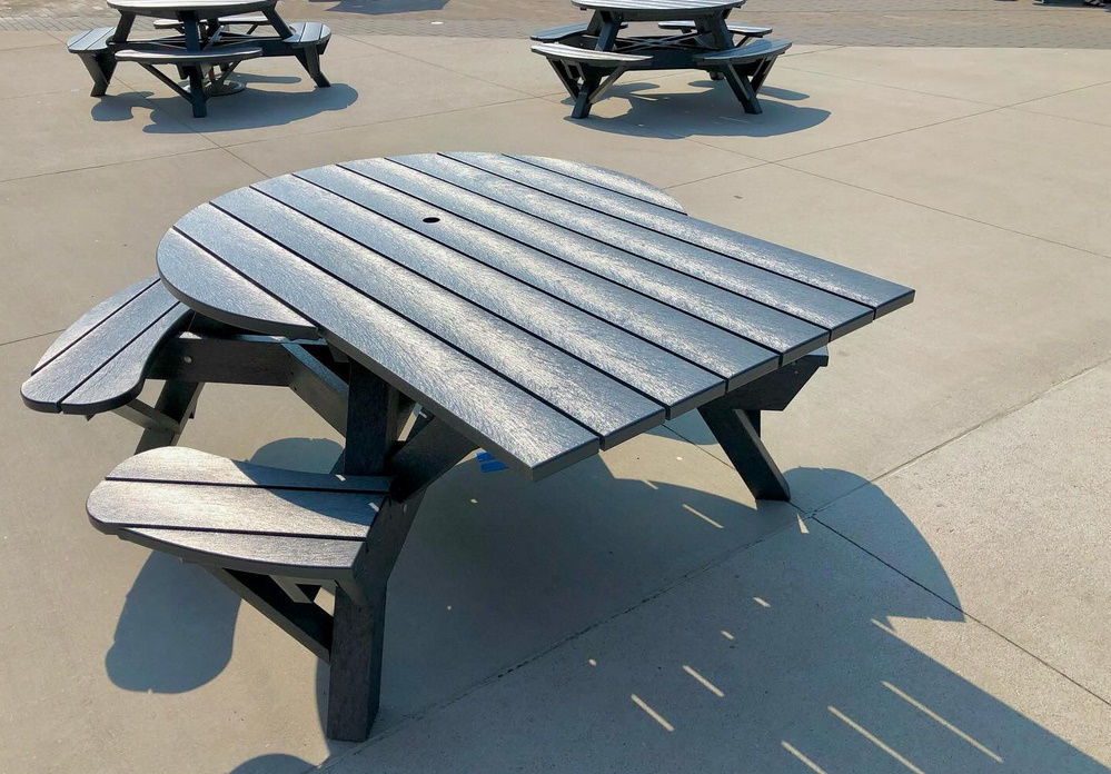 Wheelchair Access Round Picnic Table