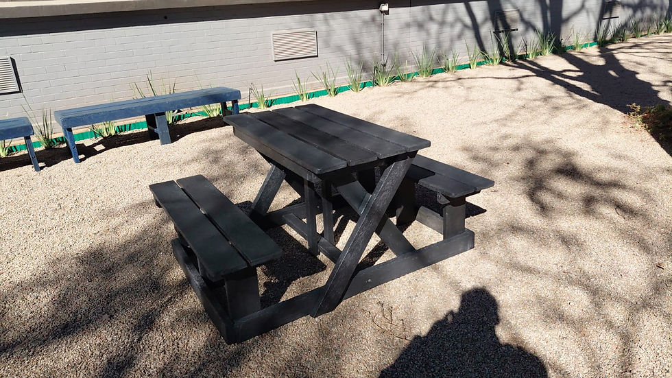 Close-up view of the X Frame Picnic Set showcasing its sleek design