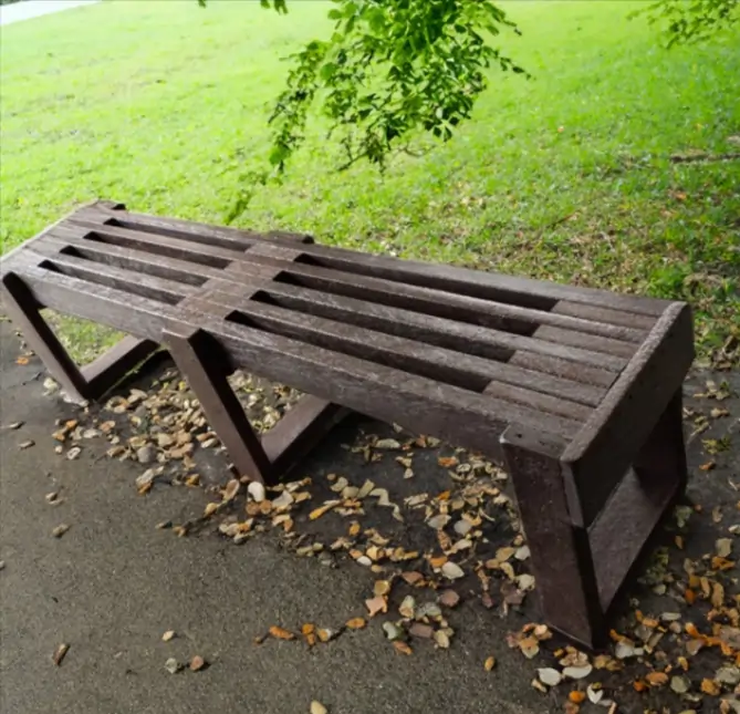 Garden Grit/Slatted Bench