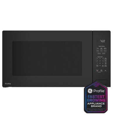 GE Profile 2.2 cu. ft. 1100-Watt Countertop Microwave in Grey Built-In Sensor