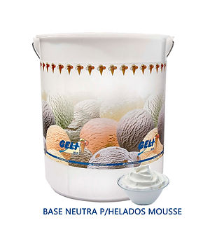 Base neutra para helados mousse