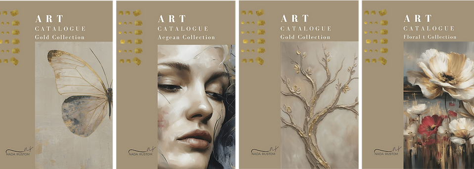 Art catalogue covers – premium wall art collections by Nrdesign