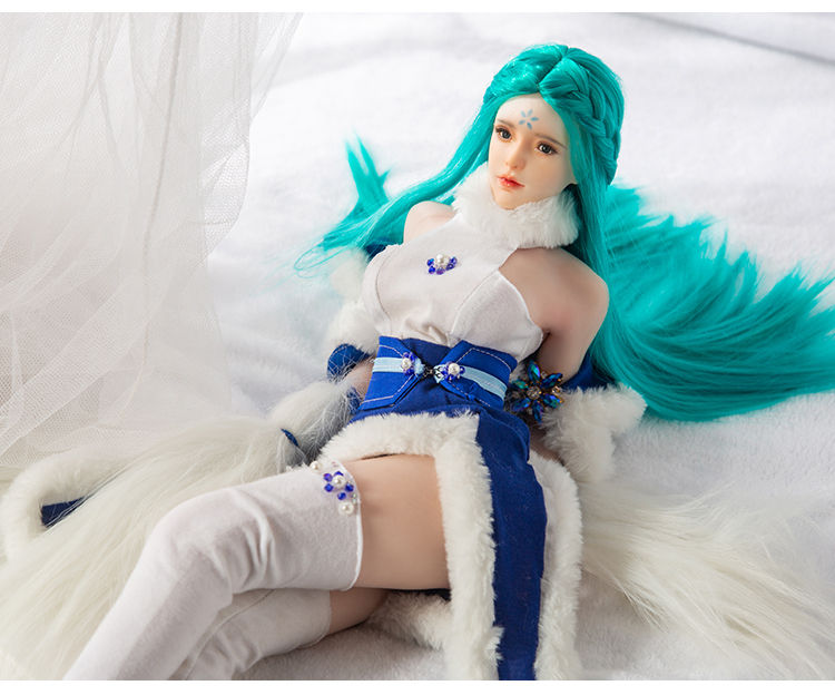 Thumbnail: QTDOLL奇她小娃-昭昭-60cm-(PVC頭+矽膠身)