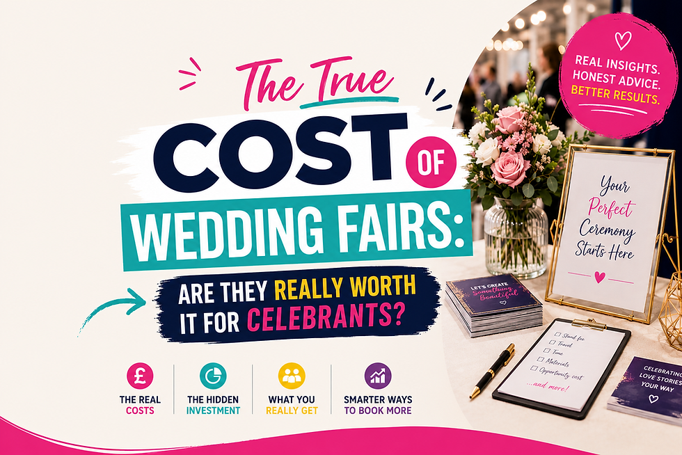 The True Cost of Wedding Fairs : Are They Really Worth It for Celebrants?