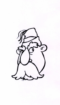 Old local man character
