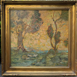 Painting is for sale by Dana Bartlett (American, 1882-1957).