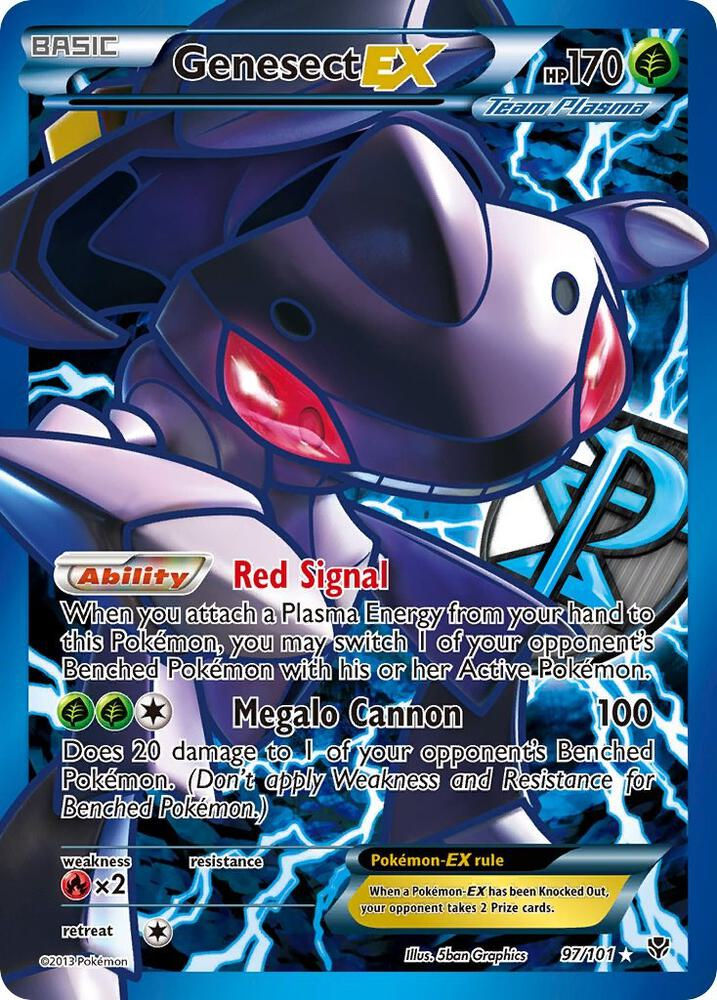 Genesect EX (Team Plasma) (97 Full Art) - Plasma Blast (PLB) MP