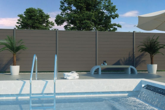 cWPC Systemzaun Kingston