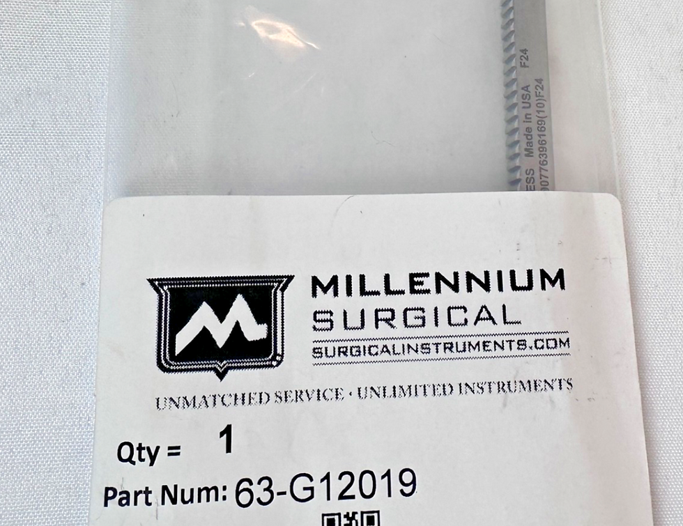 Thumbnail: Millennium 63-G12019 Universal Ring Retractor Blade Malleable 1 1/2 " X 6"