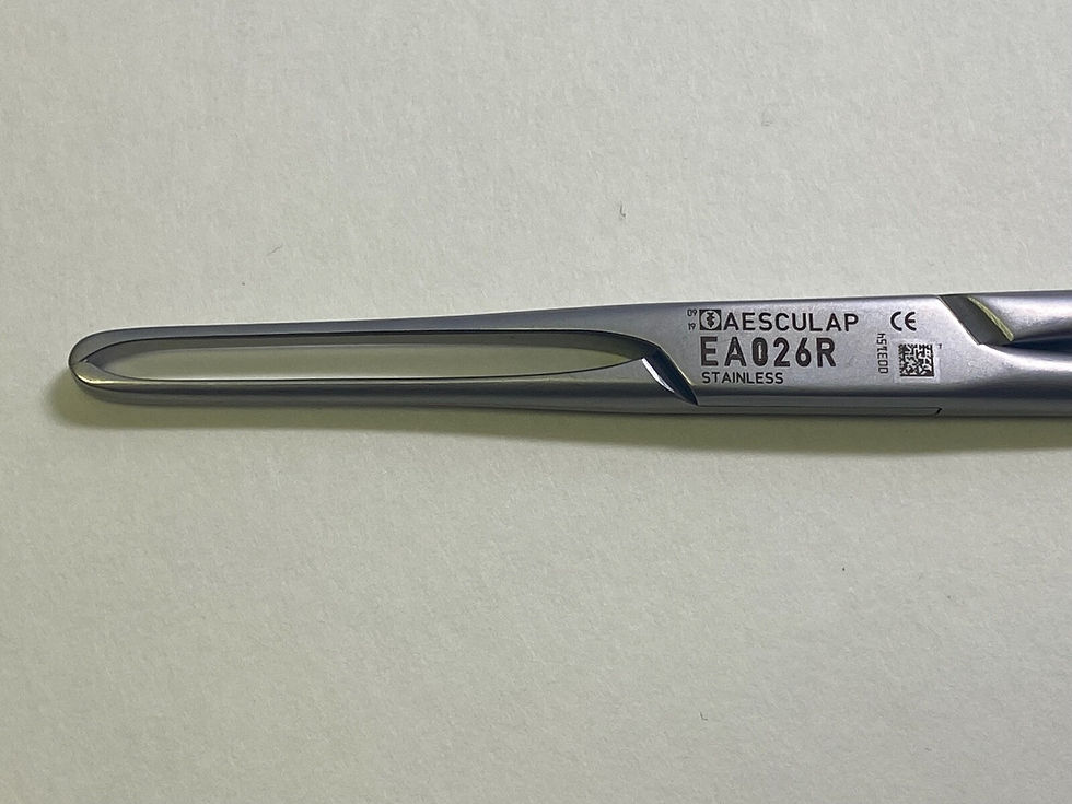 Thumbnail: Aesculap EA026R JUDD-THOMAS Tissue Grasping Forceps 7-3/4in(195mm), 3x4 Teeth.