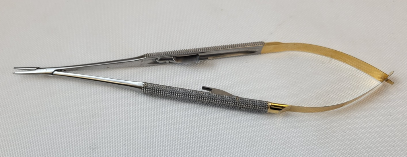Weck Castroviejo Needle Holder, Straight Jaws, Locking, Tungsten Carbide, 7-1/4"