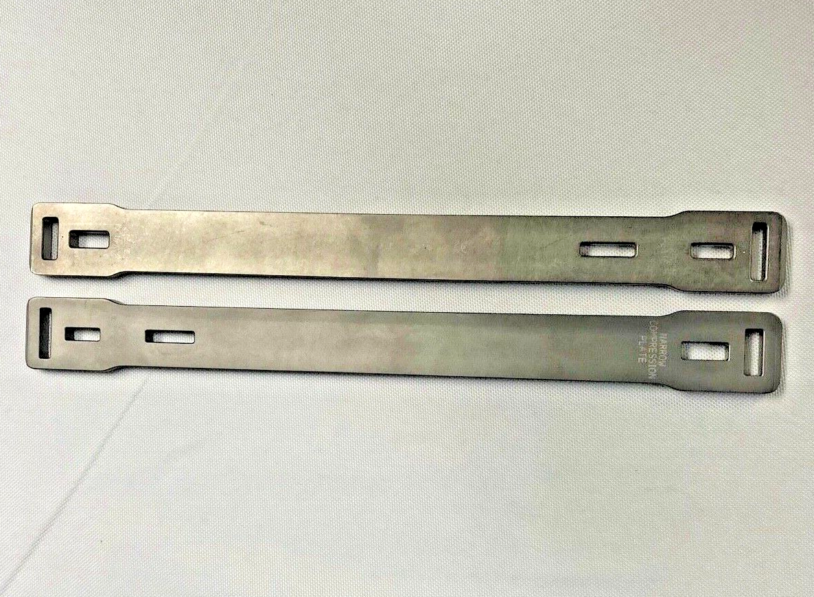 Pair of Stryker 702904 Bending Irons 250mm Long Locking AxSOS System Orthopedic