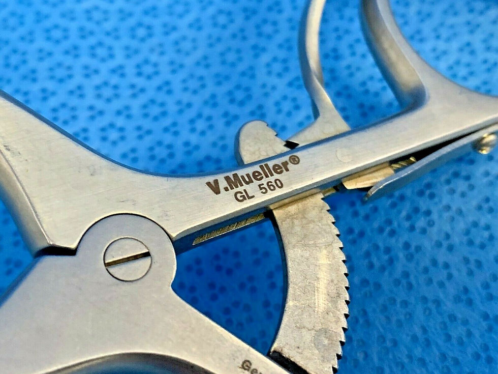 Thumbnail: V. Mueller GL560 Rigby Vaginal Retractor Self Retaining Blunt Blades 7.5" OBGYN