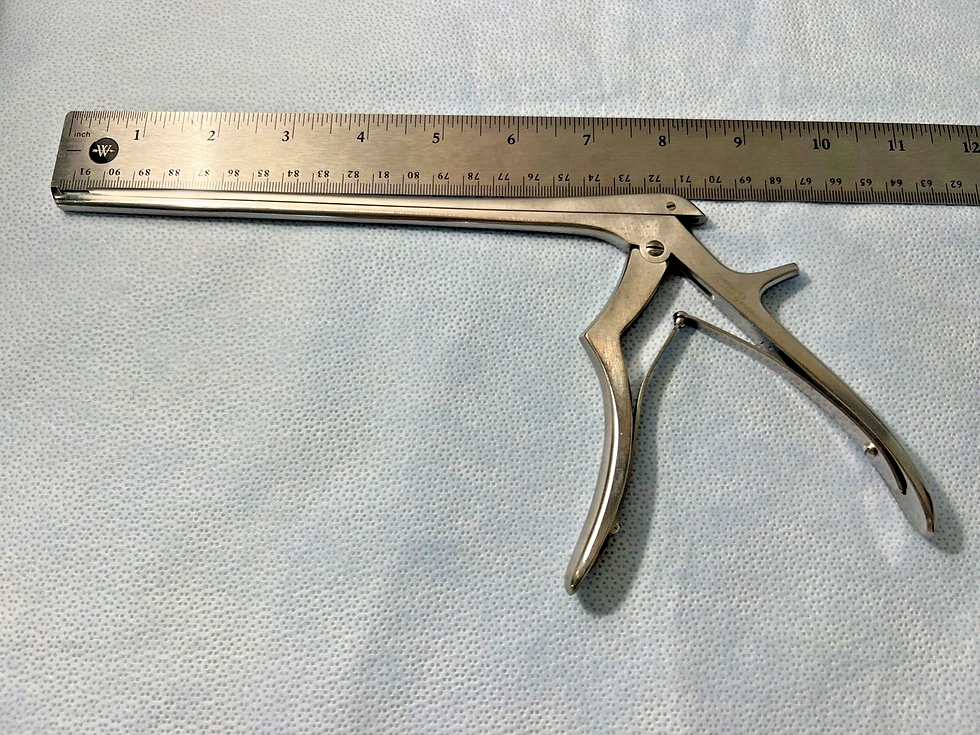 Thumbnail: Codman 53-1420C Lumbar Kerrison Rongeur 5mm X 40° UpBite 8" WL, Neurology, Spine