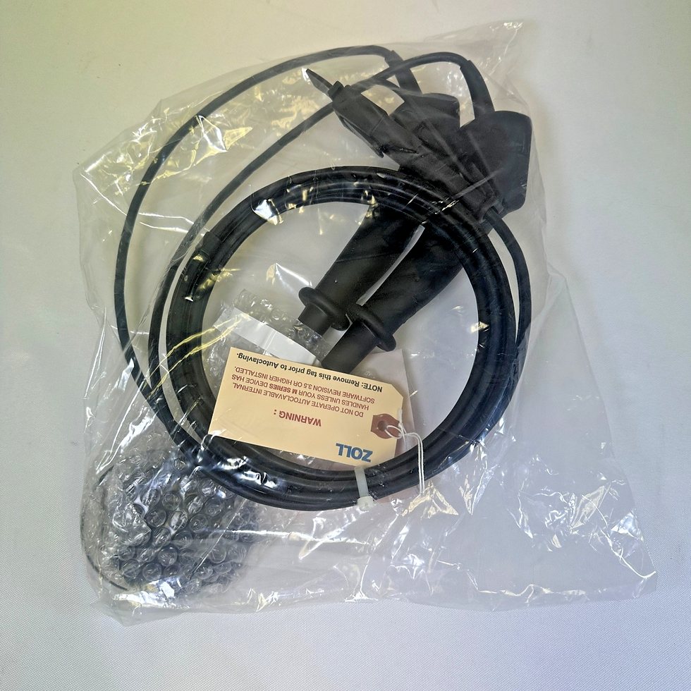 Thumbnail: Zoll 9560-0550 REV M Autoclavable Internal Handles W/ Integrated Paddles