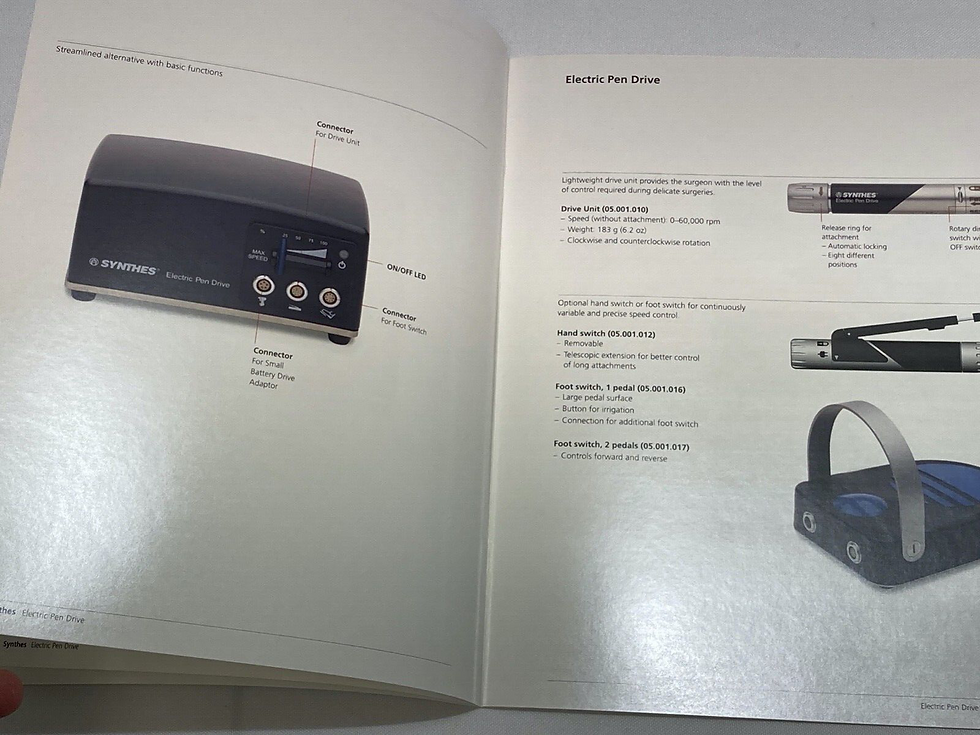 Thumbnail: Synthes Electric Pen Drive Brochure Manual