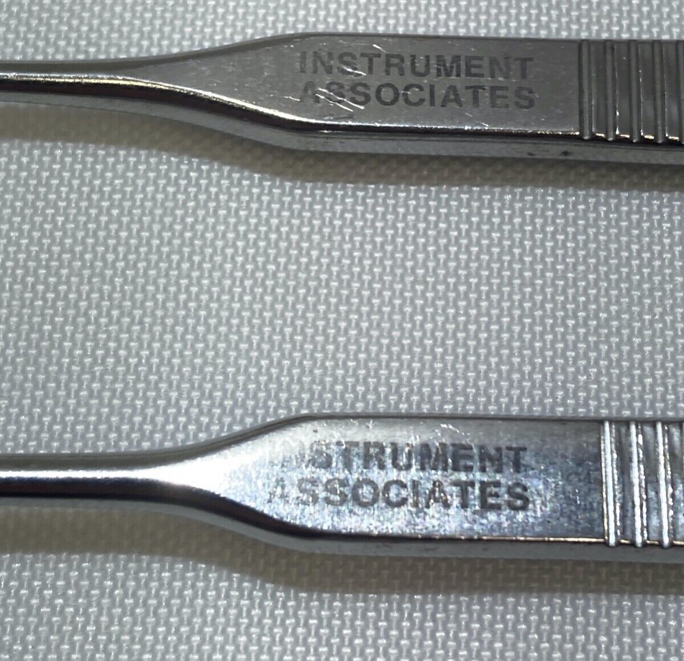 Thumbnail: Set of 2 Instrument Associates Malleable 11" Cushing Vein Retractors 14mm & 18mm