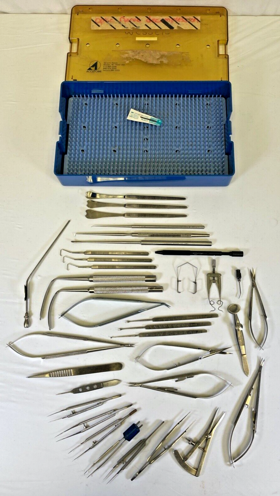 35 Piece Storz Katena Optic Nerve Decompression Instrument Set Ophthalmology