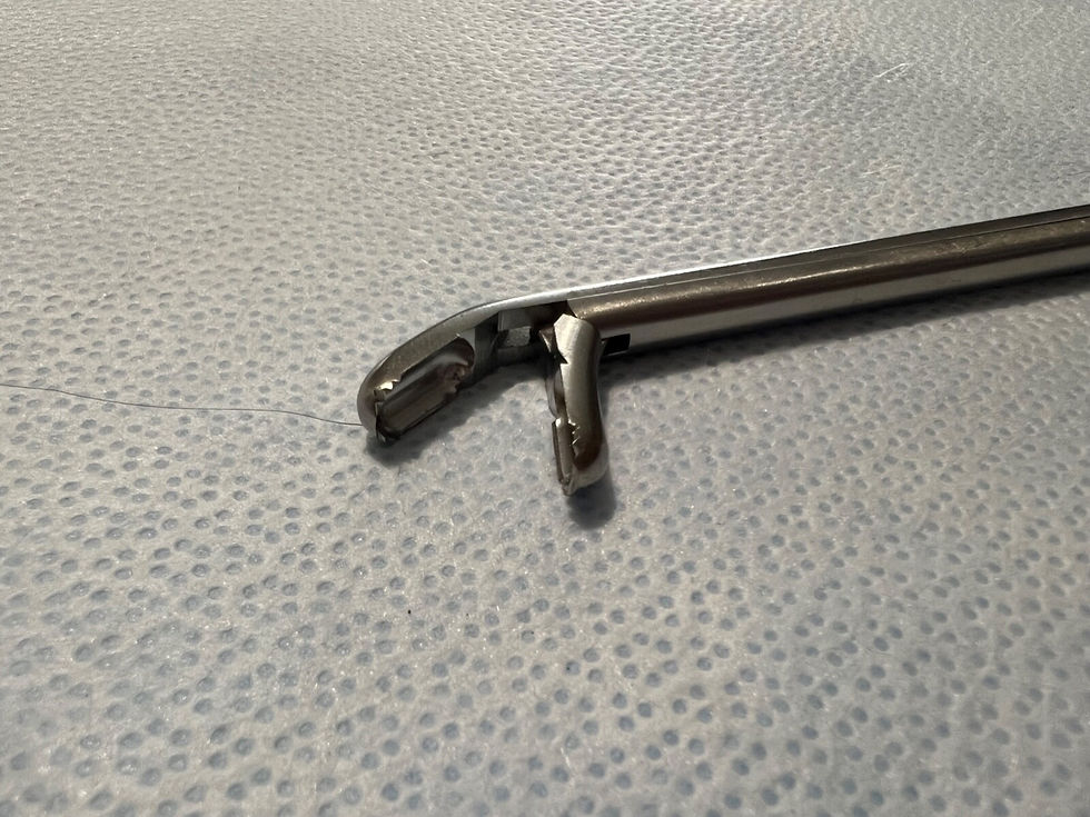 Thumbnail: Synthes 2027-16-106 TLIF 6mm Angled Pituitary Rongeur 12" Length US1286