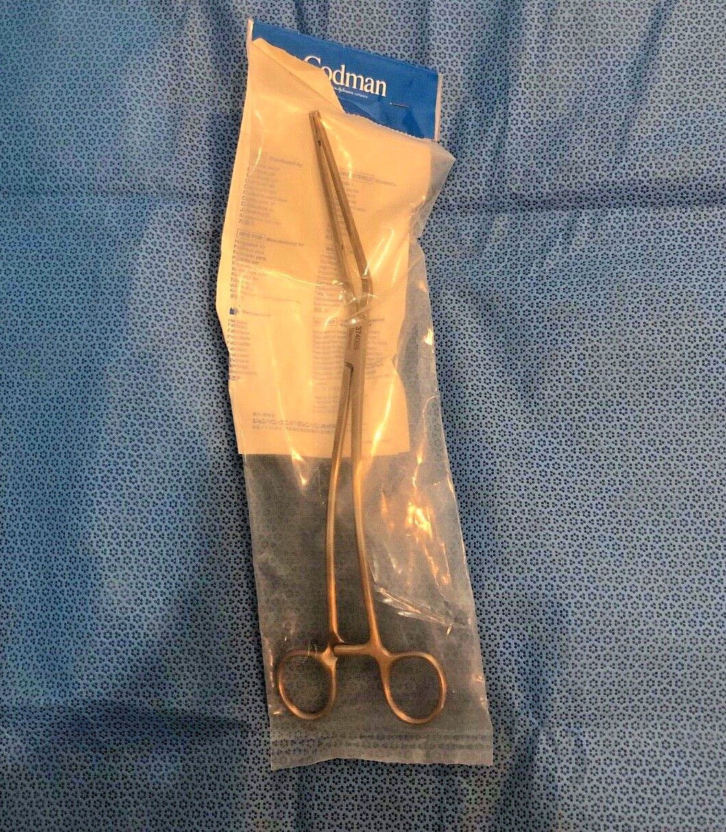 Codman 37-4009 Total Occlusion Clamp, Angled 9 1/4" Accepts 86mm Inserts