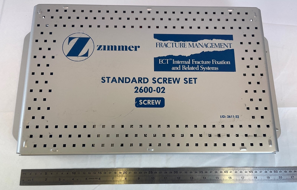 Thumbnail: Zimmer 2600-02 ECT Internal Fracture Fixation Standard Set 4.5mm & 6.5mm Ortho
