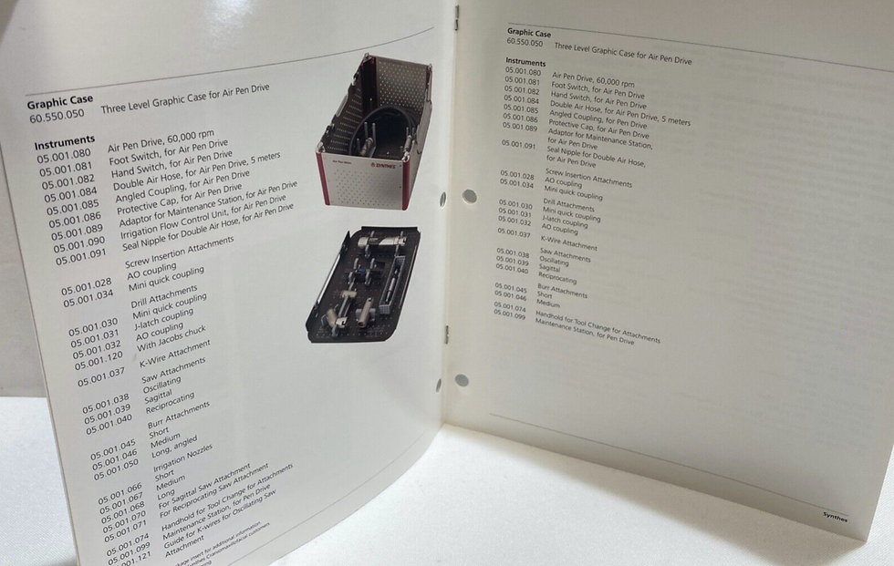 Thumbnail: Synthes Air Pen Drive System Brochure Manual