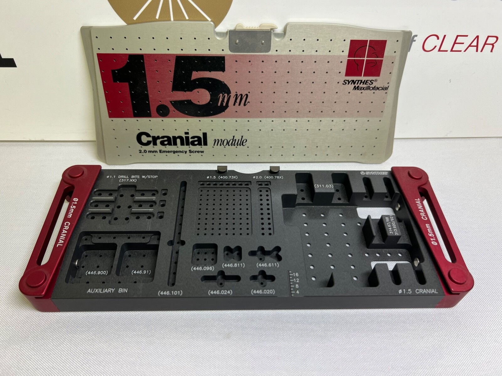 Synthes 1.5mm Cranial Module Case CCMED415