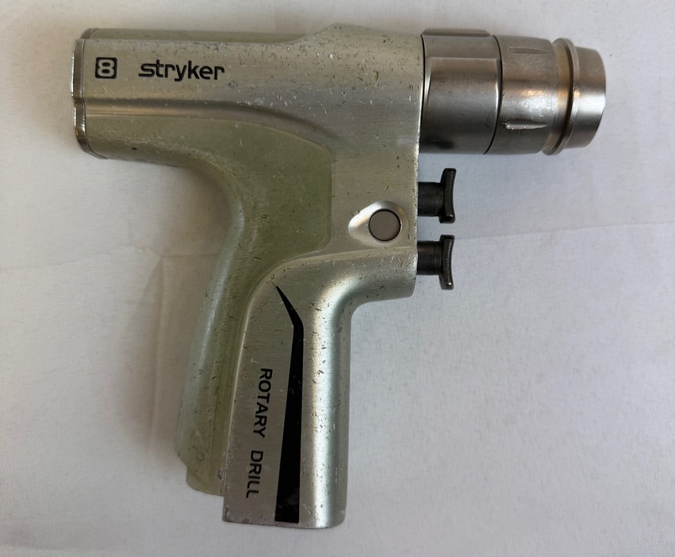 Thumbnail: Stryker 8205 System 8 Dual Trigger Rotary Drill Battery Powered Handpiece Ortho