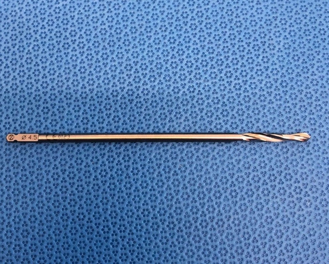 Zimmer 4806-145-45 Drill Bit, Quick-Connect, 3.2mm Diameter 145mm Length