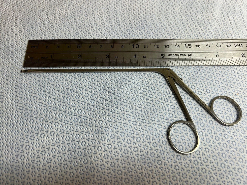 Thumbnail: V. Mueller L-0203 Micro Cup Forceps 1mm X 5" Spinal Neurology