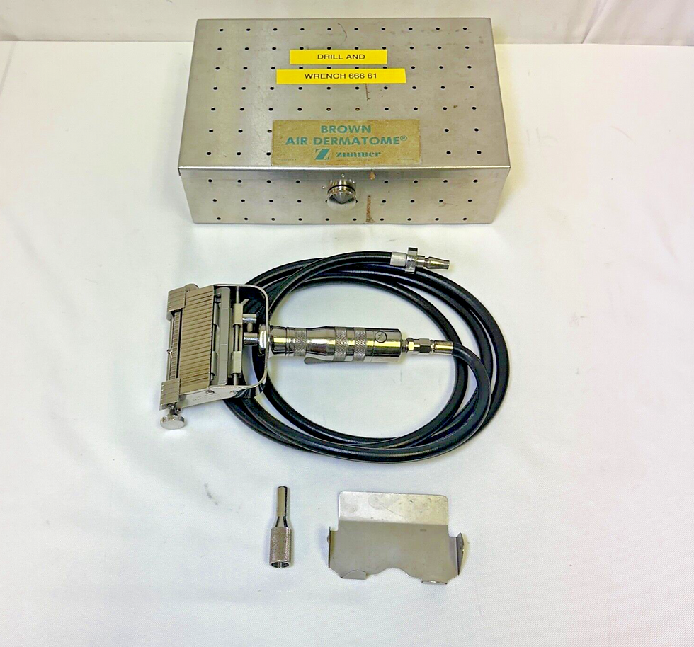 Thumbnail: Zimmer Brown Air Dermatome System w/ Guard Wrench & Case