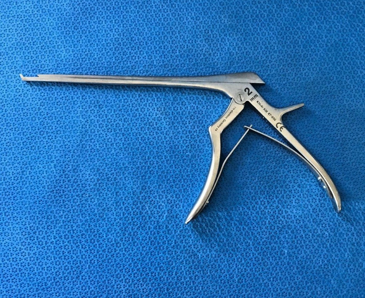 K Medic KM 47-996 Spurling Kerrison Rongeur, 2mmX40° Up Neuro Spine O/R Surgical