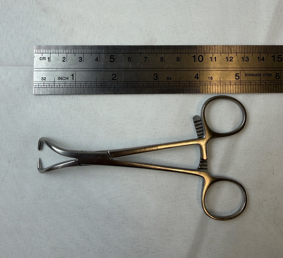 Thumbnail: Ace 13576 Bone Reduction Forceps w/ Points Ratchet 130mm Orthopedics