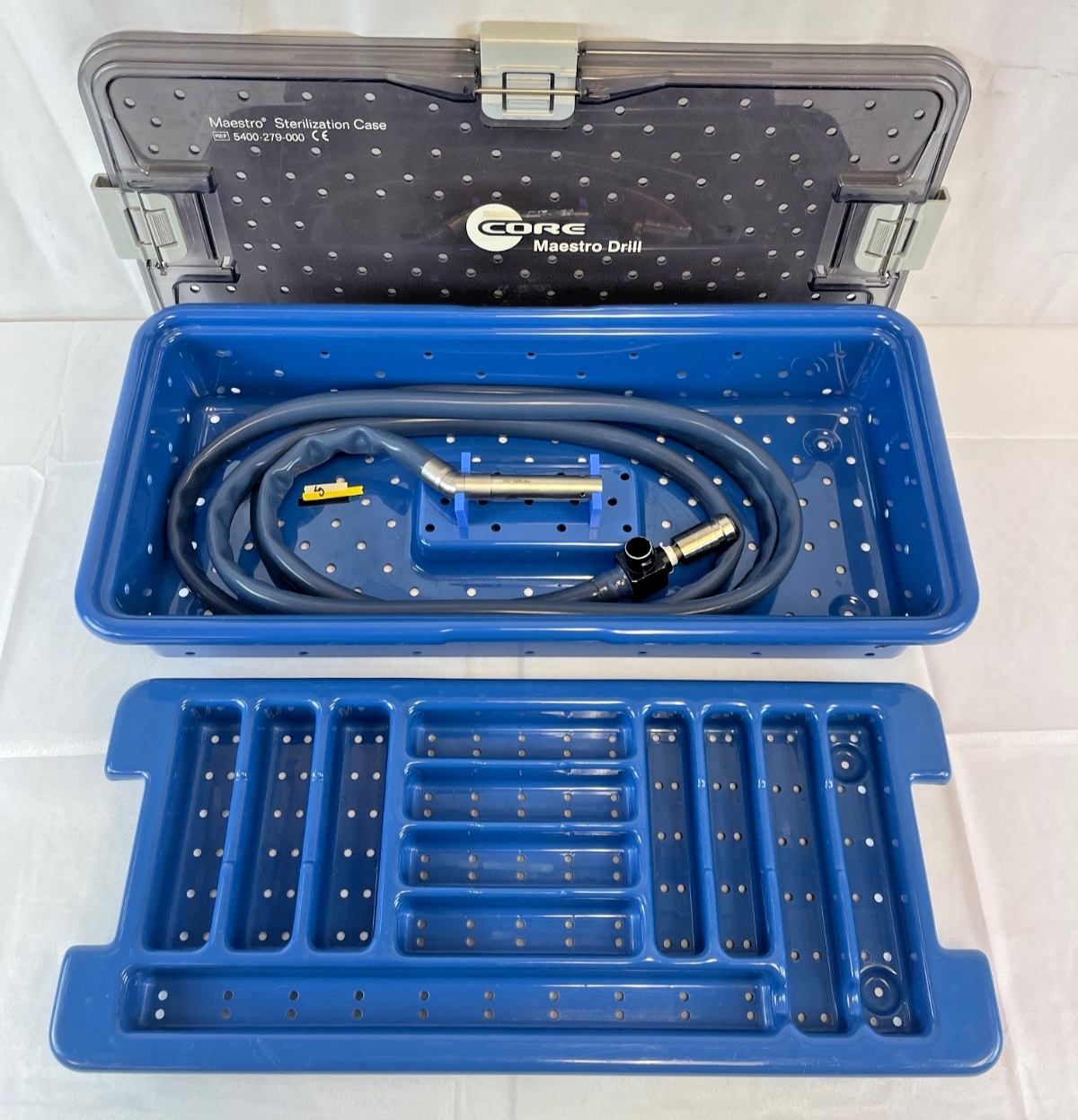 Stryker 5400-200 CORE Maestro Air Drill w/ 5400-279-000 Sterilization Case Neuro