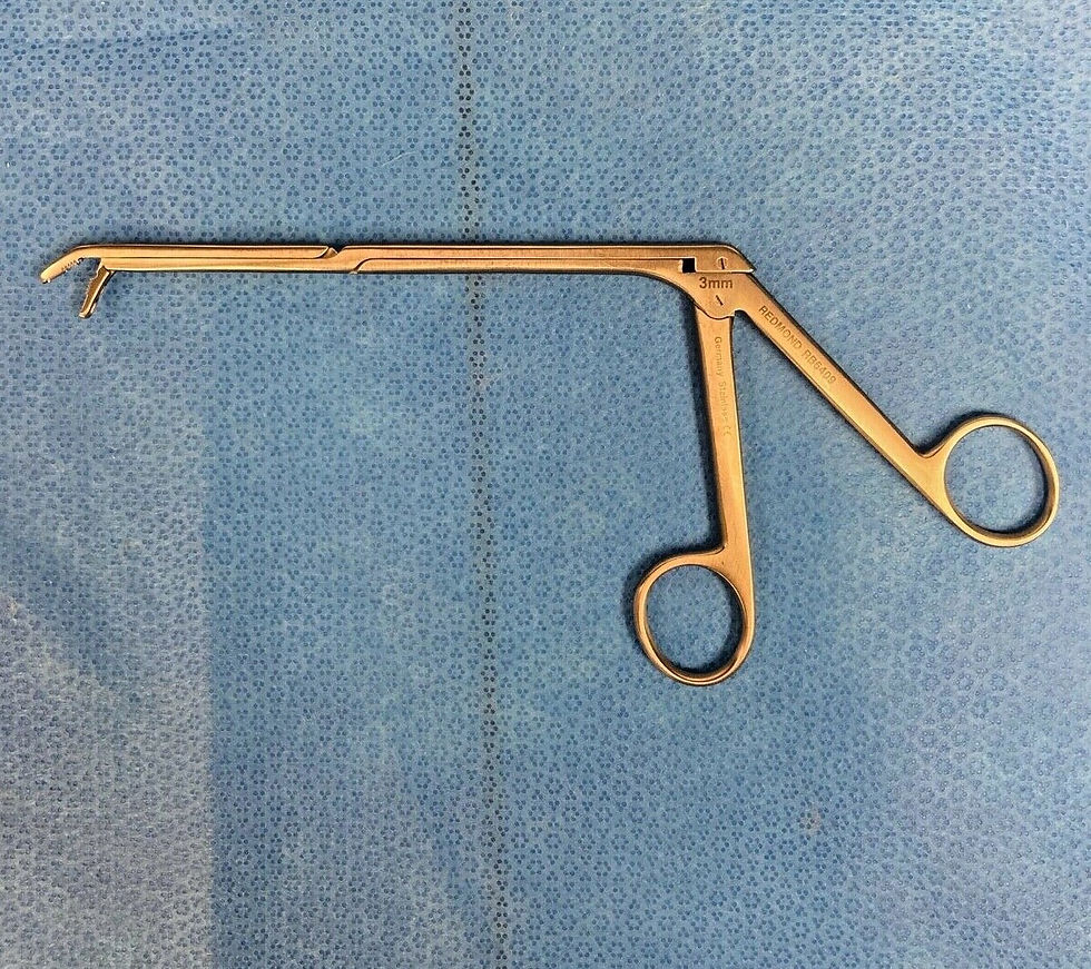 Thumbnail: Redmond Ruggles Integra RB6409 CASPAR IVD Rongeur 3mm Down X 12mm Neuro Spine