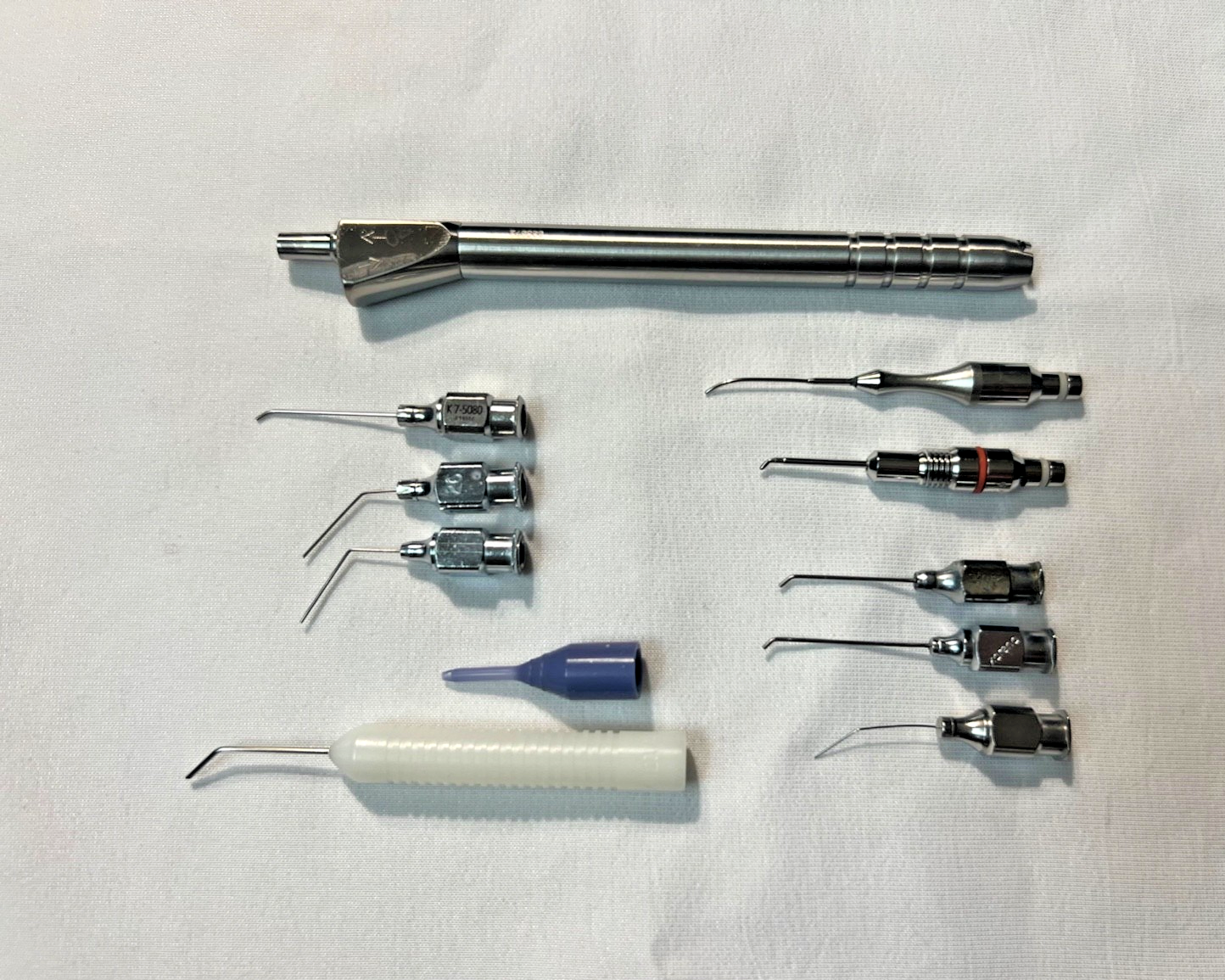 Set Of 11 Ophthalmic Irrigation/Aspiration Handpiece, Gauges & Accessories