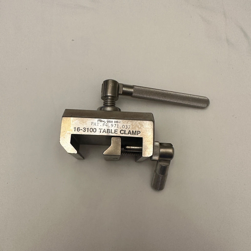 Thumbnail: Pilling Surgical Table Mounted Gomez Retractor W/ Various Components 37 Pieces