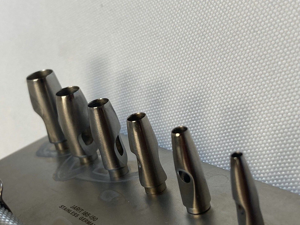 Thumbnail: Jarit 185-150 Keyes Dermal Punch Set w/ Holder Sizes 2mm - 7mm General Surgery