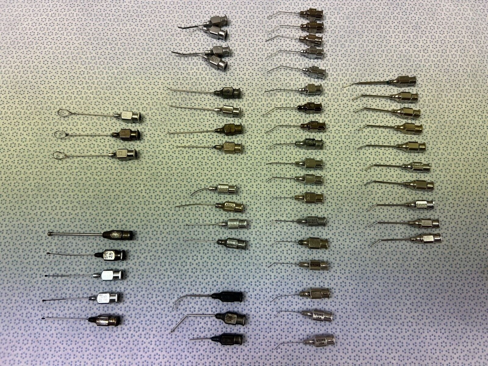 Set Of 49 Storz Irrigation Aspiration IA Cannulas Ophthalmology w/ Case