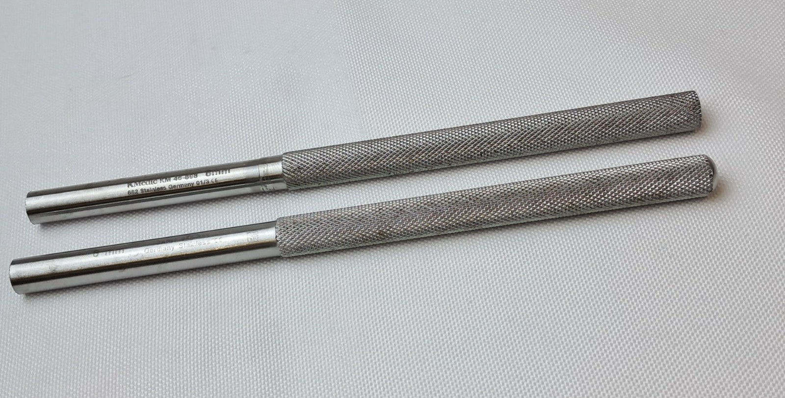 Pair of 8mm Orthopedic Bone Tamps: KMedic KM 46-898 & Jarit 250-435